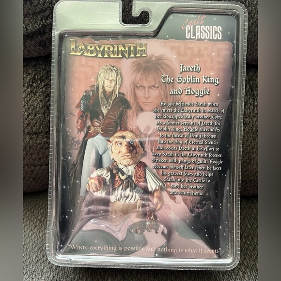 Neca Labyrinth Jareth the Goblin King and Hoggle Action Figure Cult Classics - Picture 5 of 9